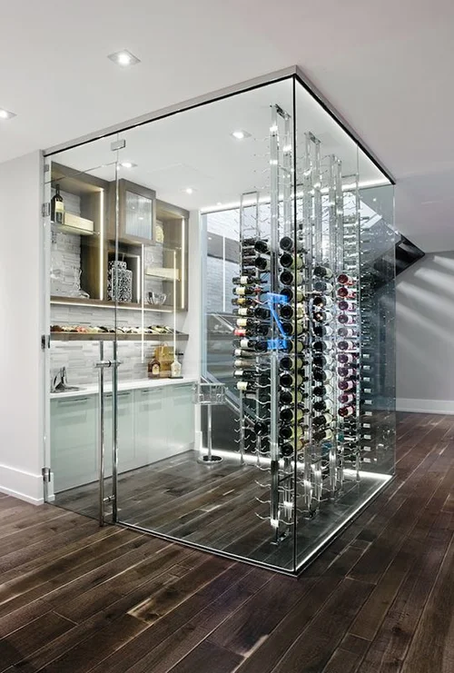 Glass cheap home bar